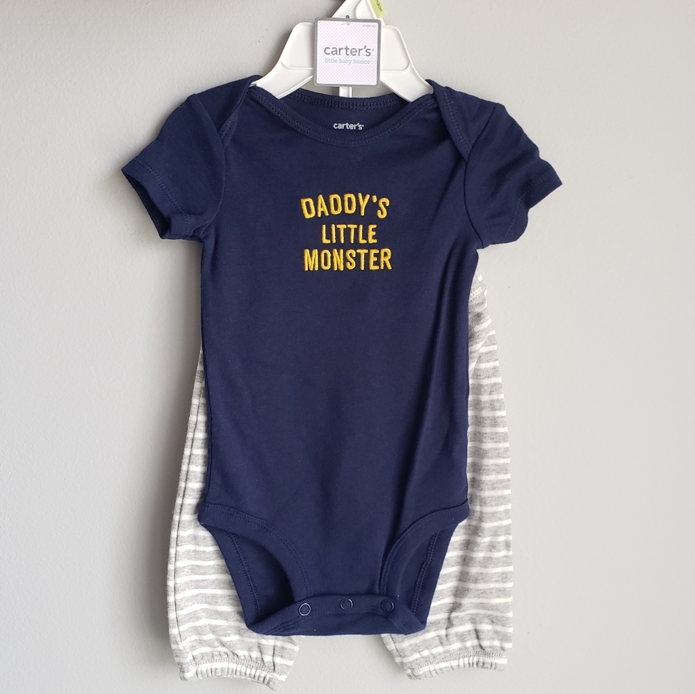 NWOT Carter's baby boy's 2 piece set size 3 months